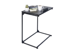 Mesa Lateral Para Laptop Em C Com Tampo Inclinável Antiderrapante