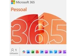 Software MICROSOFT 365 Pessoal (1 Pessoa - PC, Mac, Tablet e Smartphone - 12 Meses - Formato Digital)