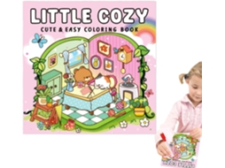 Livro De Colorir Confortável, Fácil E Prático Uma Atividade De Aprendizagem Pré Escolar Portátil Gokoco