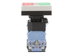 Interruptor com Luz 22mm 1no 1nc Auto reset
