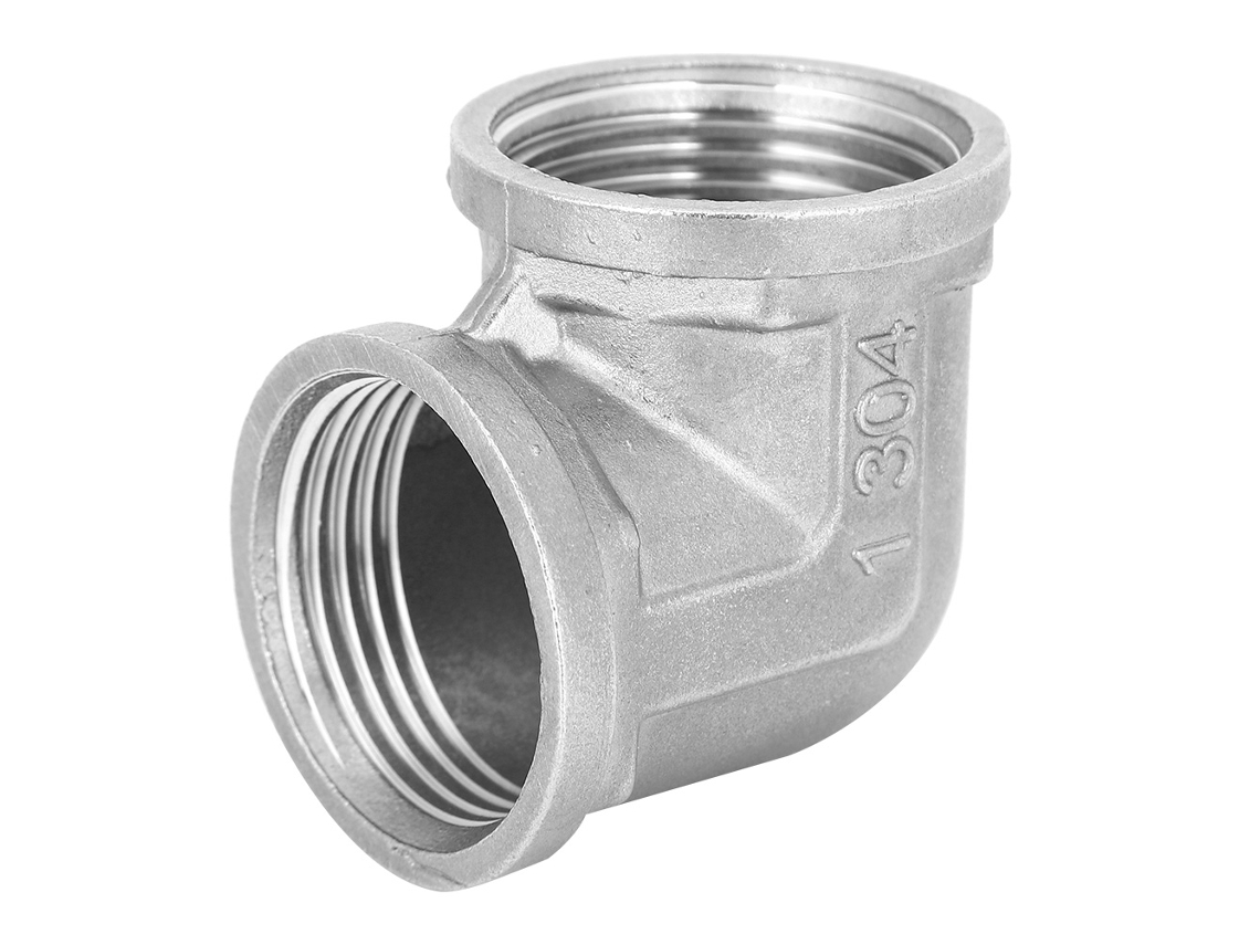 Cotovelo com rosca fêmea G1, aço inox | S/MARCA