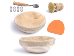Cesta De Rattan Natural Para Provação De Pão Sem Químicos E Corantes - Ideal Para Sourdough