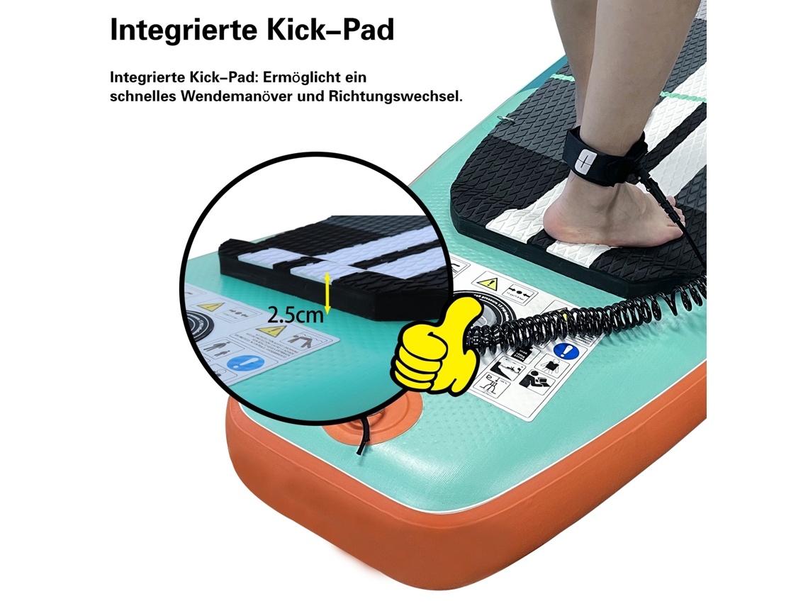 Prancha de Stand Up Paddle DURAERO SUP Board Set (Azul 330x76x15 cm