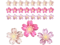 Ciieeo Conjunto de 30 Tachininhas Decorativas de Resina, Coloridas e Duráveis, para Mesa, Escola e Casa, Design de