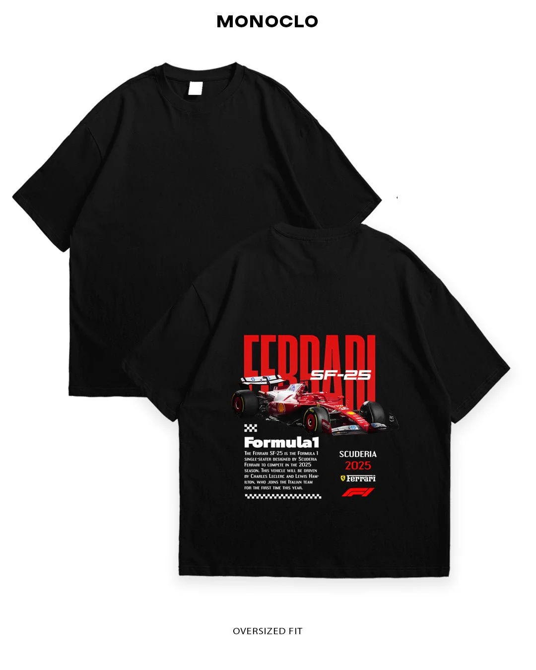 T-shirt Rockinstone F1 Ferrari Sf-25 777 (2xl)