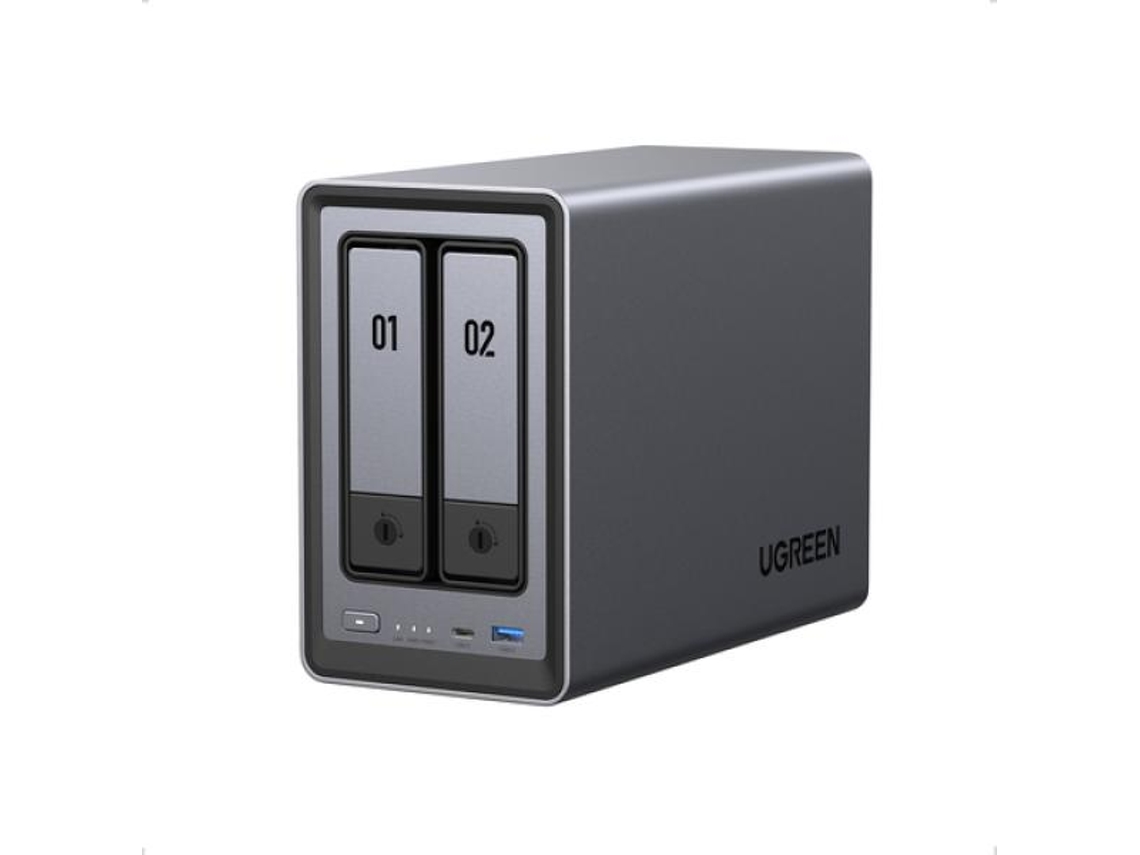 Nasync Dxp2800 Sistema Nas 2 Baias Compacto Intel® N N100 8 Gb Ddr5 0 Tb Ugos Pro Preto Ugreen