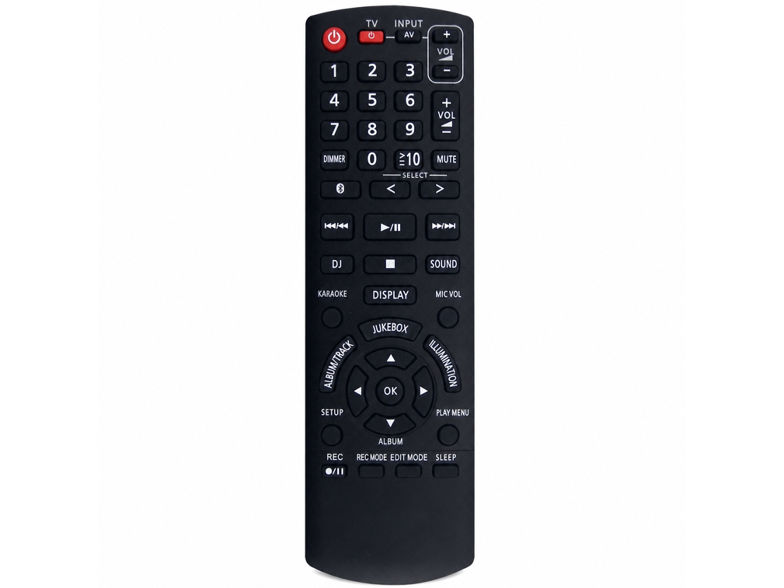 Comando À Distância Compatível Com Panasonic Dvd/tv, Modelo N2qayb001198