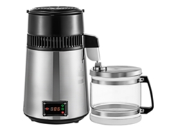 VEVOR Máquina Destilador de Água 4L com Recipiente de Vidro Velocidade de Destilação de 1 L/H