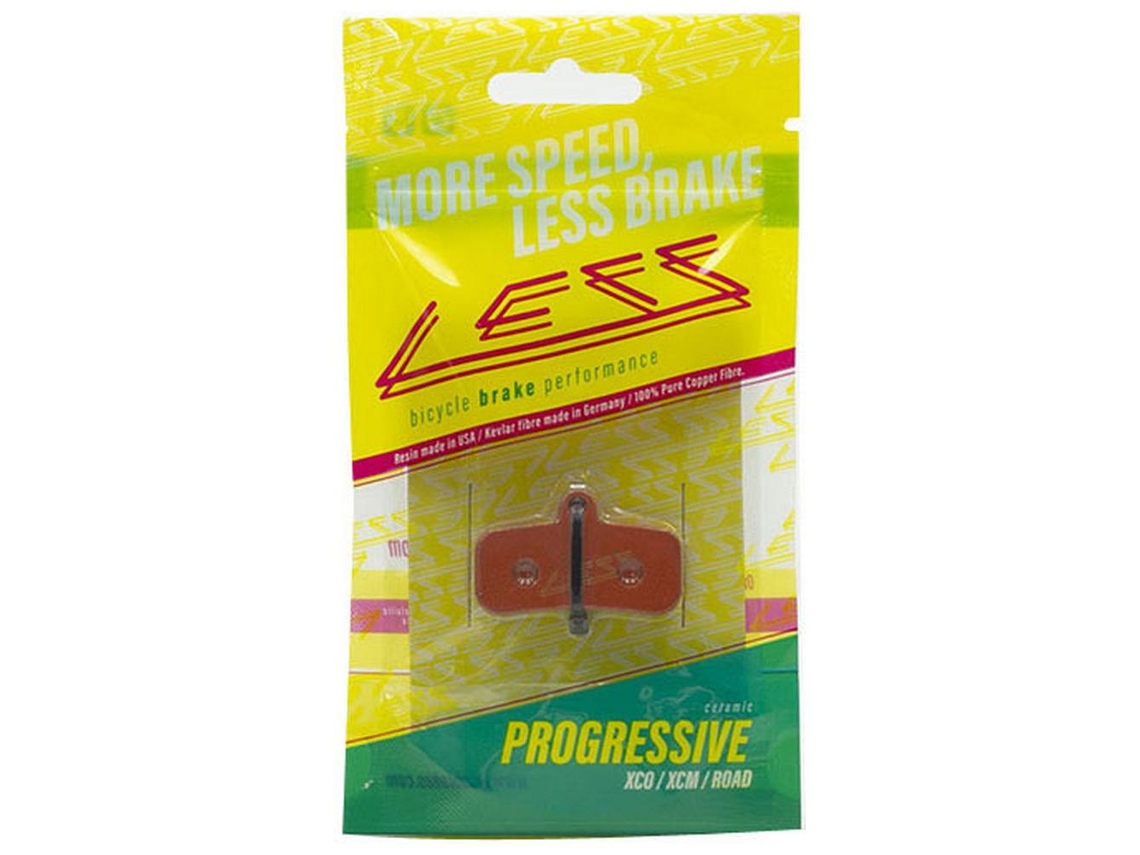 Pastilhas de Freio a Disco com Tratamento Cerâmico Progressiva Shimano Saint/Zee/Xt/Xtr/Trp Quadiem/Sl/Slate Douradoless