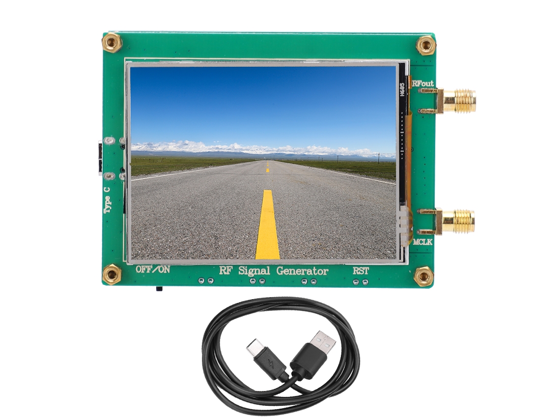 Placa de Desenvolvimento Módulo Transceptor Fonte de Sinal 35m 4.4g Componente Eletrônico Adf4350