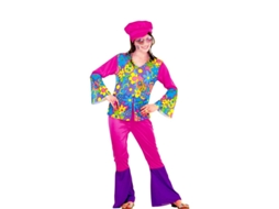 Fato de Hippie Girl roxo para menina e adolescente