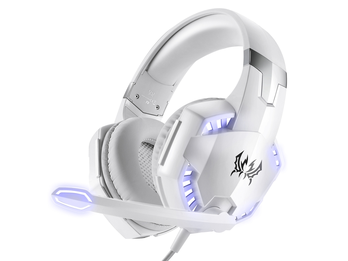 Fone de Ouvido para Jogos MDUG com graves profundos, microfone estéreo e luzes LED