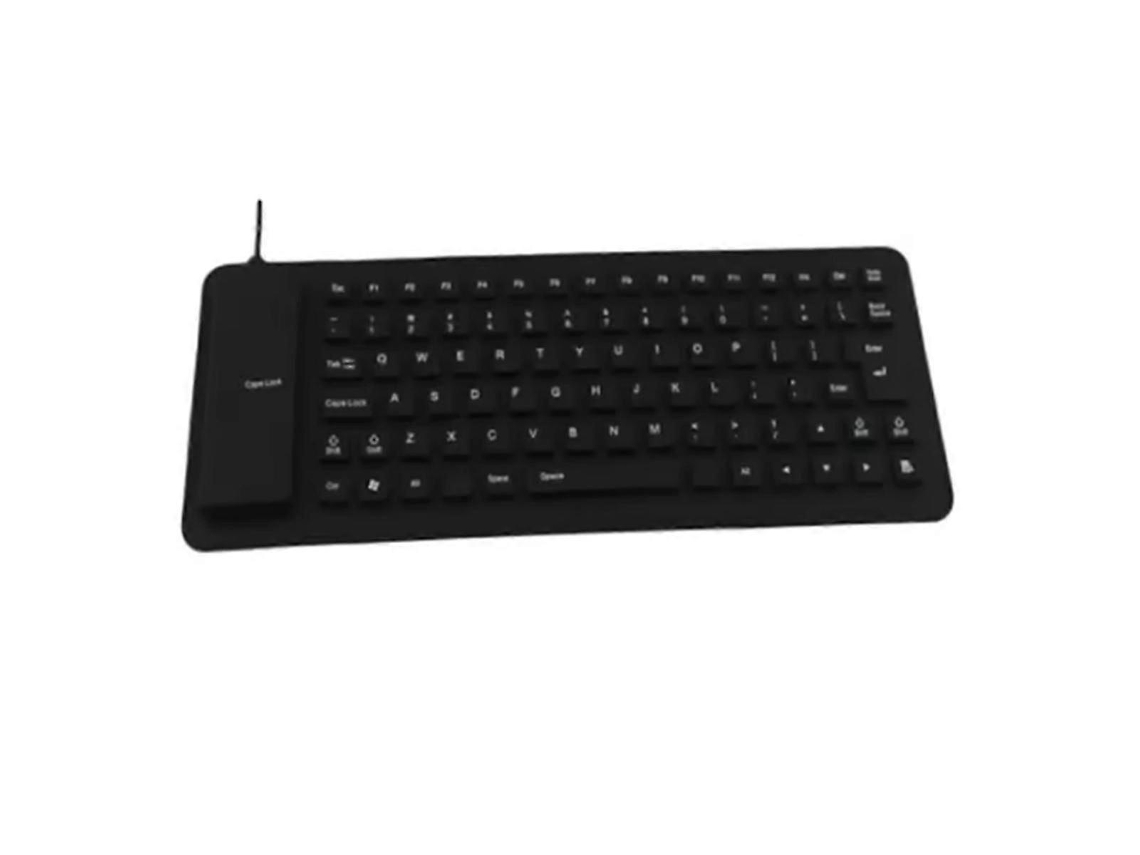 Teclado De Silicone Macio Com 85 Teclas Para Computador, Teclado Portátil Dobrável À Prova Dágua Com Fio Usb Ly Ebike
