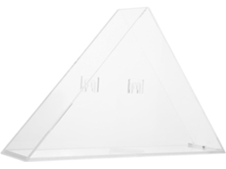 Recipiente Triangular Transparente em Acrílico da Ounona com Tampa Protetora para Armazenamento de Bandeiras e Objetos CHABERLU