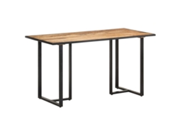 Vidaxl Mesa De Jantar 140 Cm Madeira De Mangueira Áspera