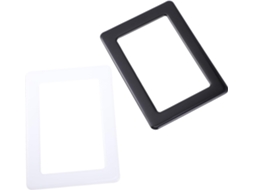 Conjunto 2 Porta Retratos Magnéticos Pvc Branco Decoração Parede Escritório Simples Elegante Criativo Fácil GOKOCO