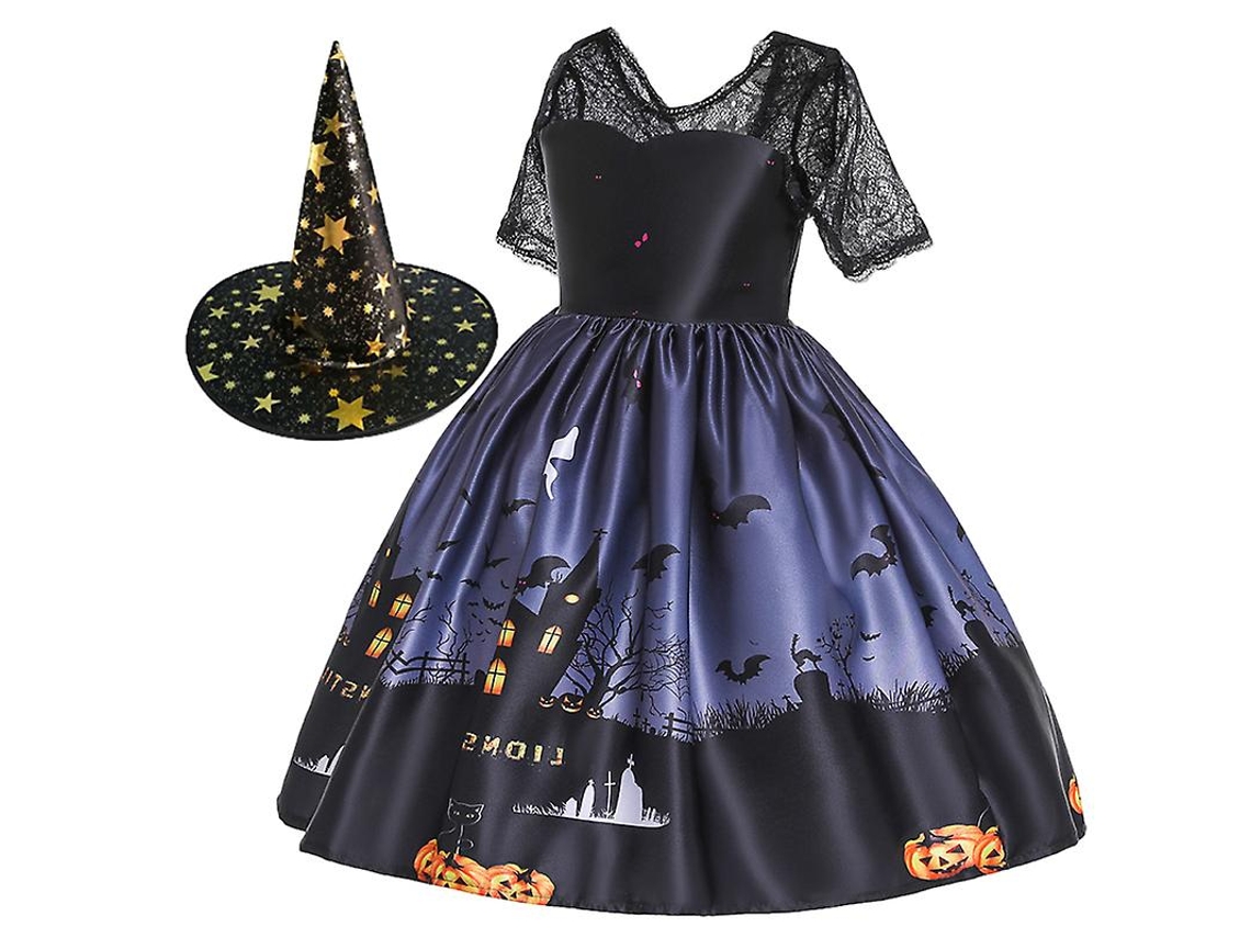 1 Peça de Roupa de Bruxa Infantil para Decorações de Halloween ALLINLESS