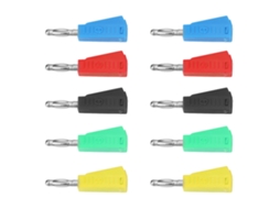 10pcs Plugue Banana 4mm P3002 Revestido de Níquel para Alto falantes Conexão Bind Post Probe