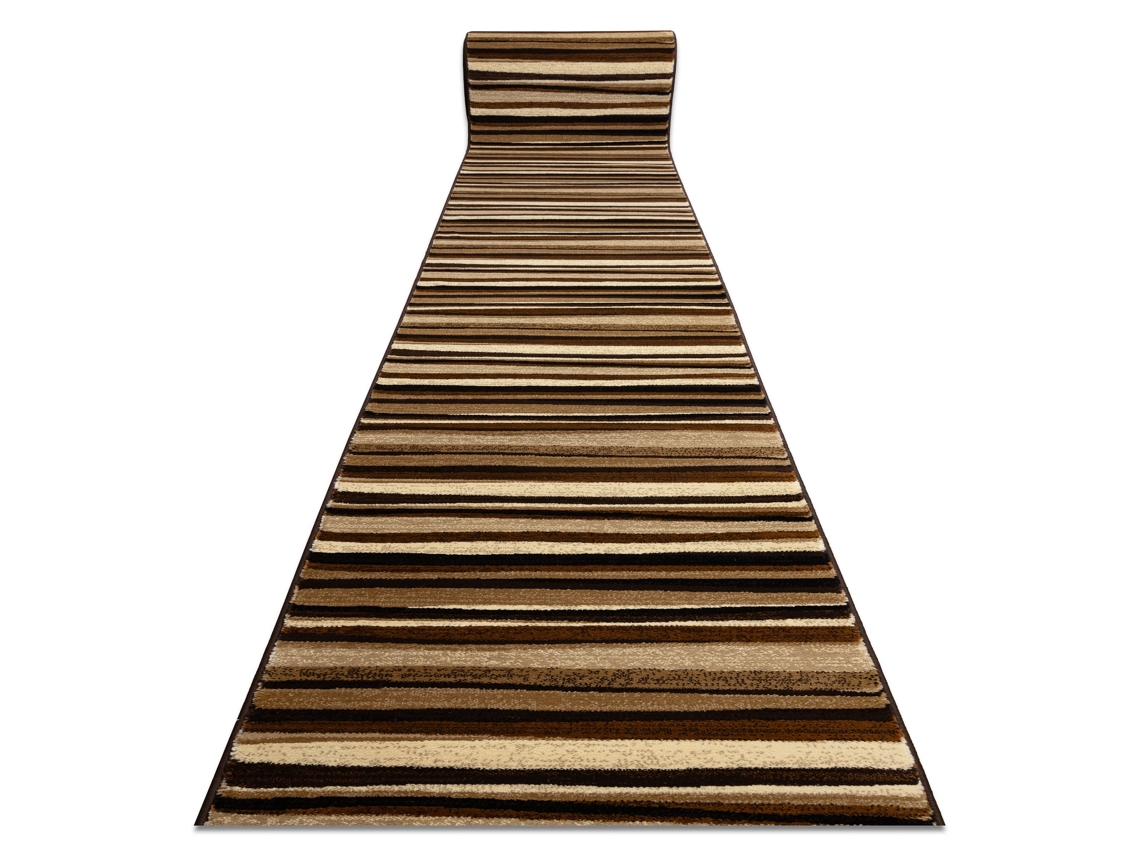 Passadeira Royal 5374 Waves Stripes Bege / Castanho 70cm