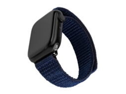 Bracelete Para Apple Watch 1/2/3/4/5/6/7/8/9/10/se/se 2 Bracelete Esportivo Fixo Em Nylon Azul Marinho Fixed (38/40/41/42mm)
