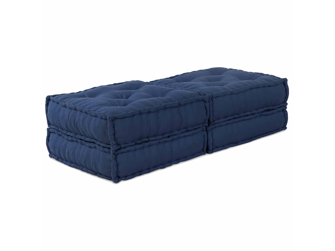 Vidaxl Unidade De Sofá Modular 2 Unid. Tecido Índigo 140 X 70 X 36 Cm
