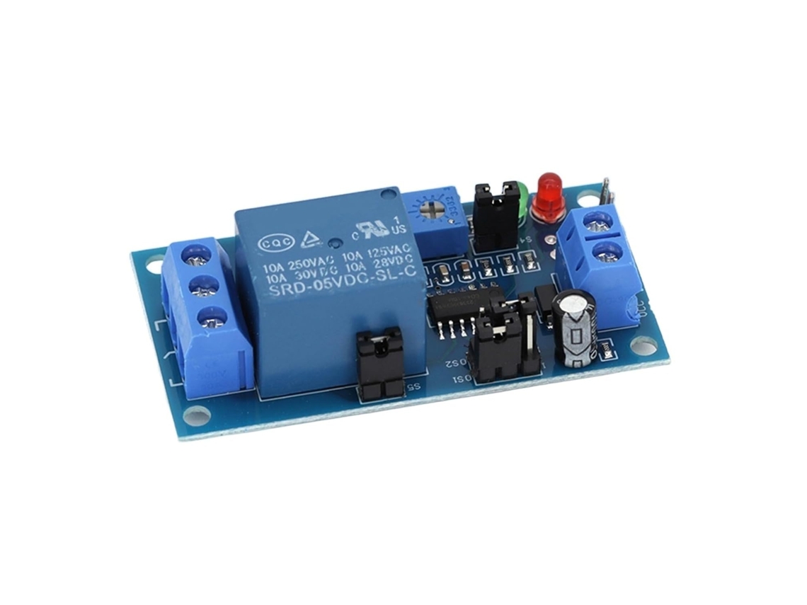 Módulo De Relé Temporizado Dc5v 12v Retardo Abertura Normal