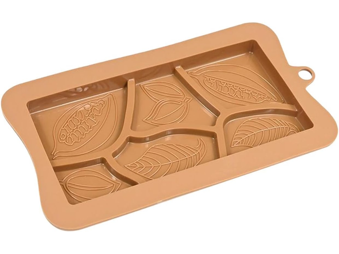 Forma Para Tabletes De Chocolate, Antiaderente E Flexível.