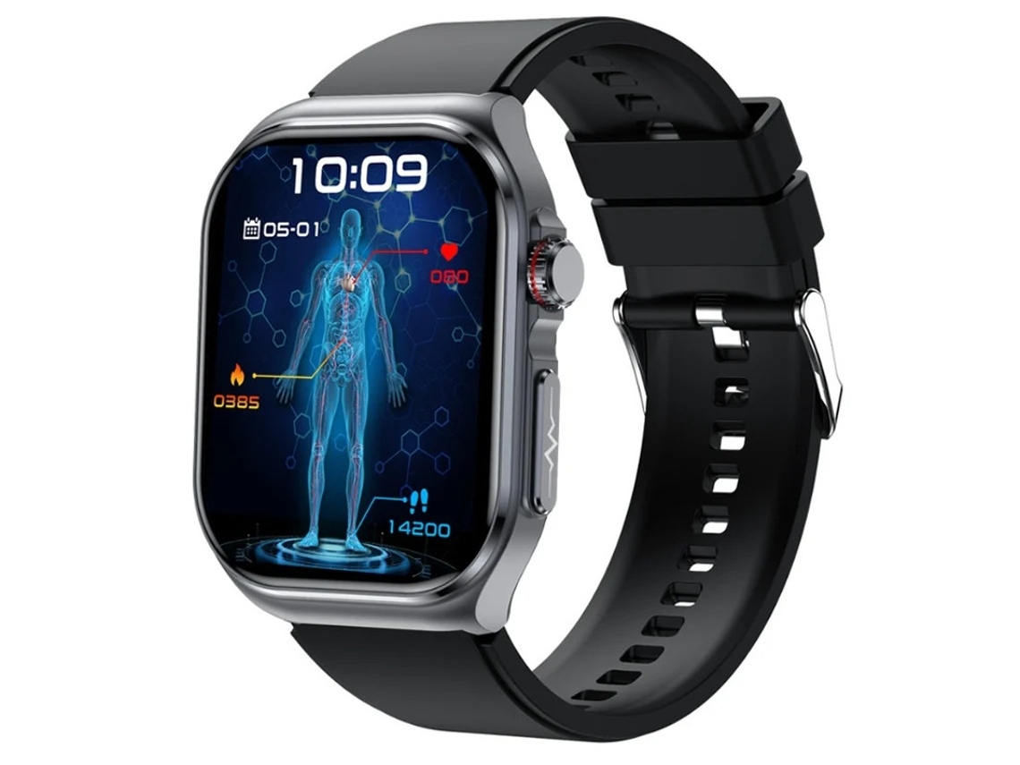 Smartwatch com chamada de ECG Bluetooth, pressão arterial de gordura corporal, açúcar, sem monitoramento de frequência cardíaca, monitoram Bestvite