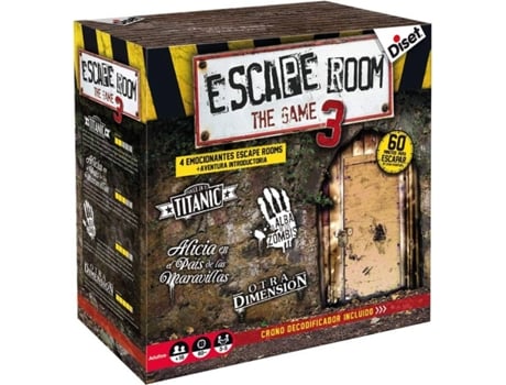 Jogo de Estratégia DISET Escape Room para dois jogadores