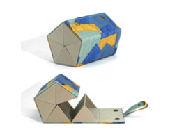 Estojo Organizador Dobrável para Óculos de Sol com 5 Compartimentos para Vários Óculos AQUAFORGE (azul)
