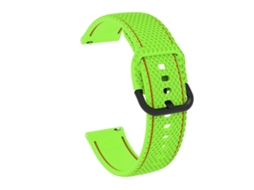 Pulseira De Silicone Com Costura Bicolor De 20 Mm Para Samsung Galaxy Watch Active 2 (branca)