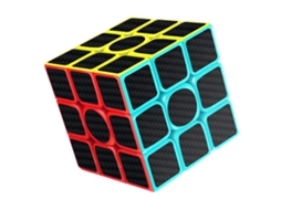 Ats cubo Speed Cube 3x3x3 com Adesivos de Fibra de Carbono Brinquedo para Aliviar o Estresse