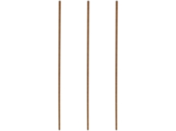 Keuze Van Kwaliteit - Draadstaaf Volledig Met Schroefdraad - Messing - M3 X 250 Mm - 0,5 Mm Afstand - 3 Stukken - Goudkleurig - Draadstaaf