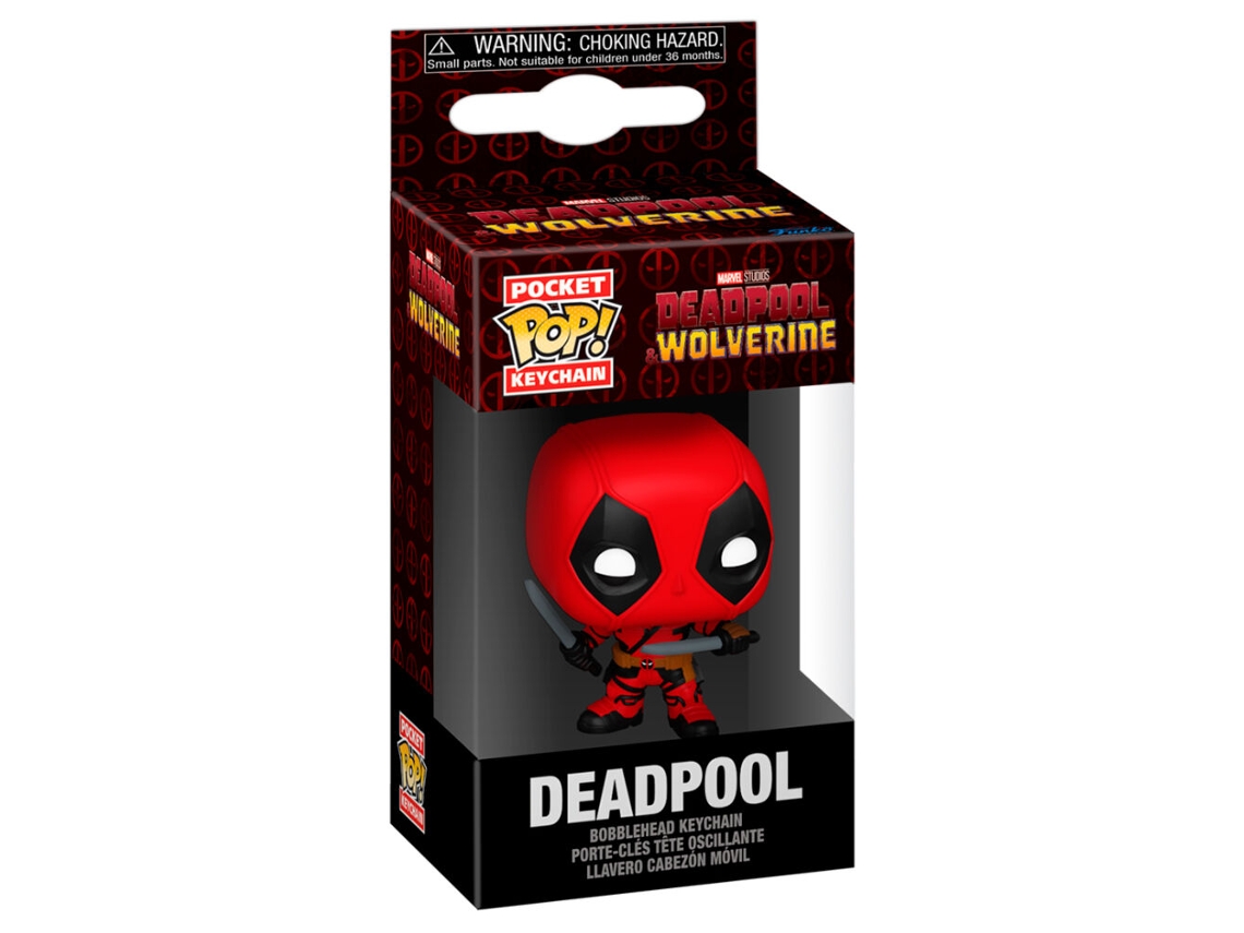 Porta-chaves Pop De Bolso Marvel Deadpool Wolverine Deadpool