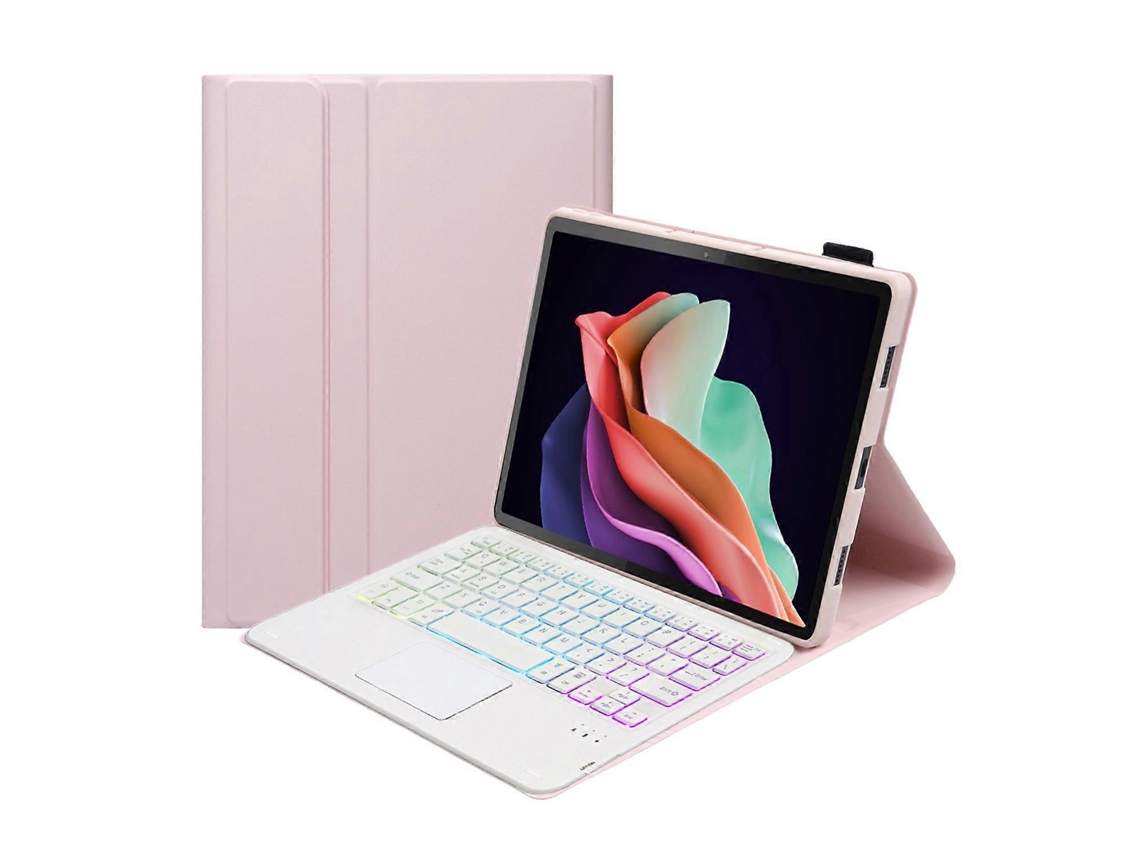 Capa De Couro Ultrafina E Destacável Com Teclado Bluetooth Retroiluminado E Touchpad Para Tablet Huawei Matepad Se 10.4 (ah13-as)