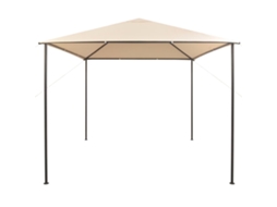 Gazebo Tenda com Toldo 3x3 M Aço Bege HARLANV1