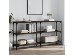 Vidaxl Mesa Consola 150x29x75 Cm Derivados Madeira Carvalho Castanho