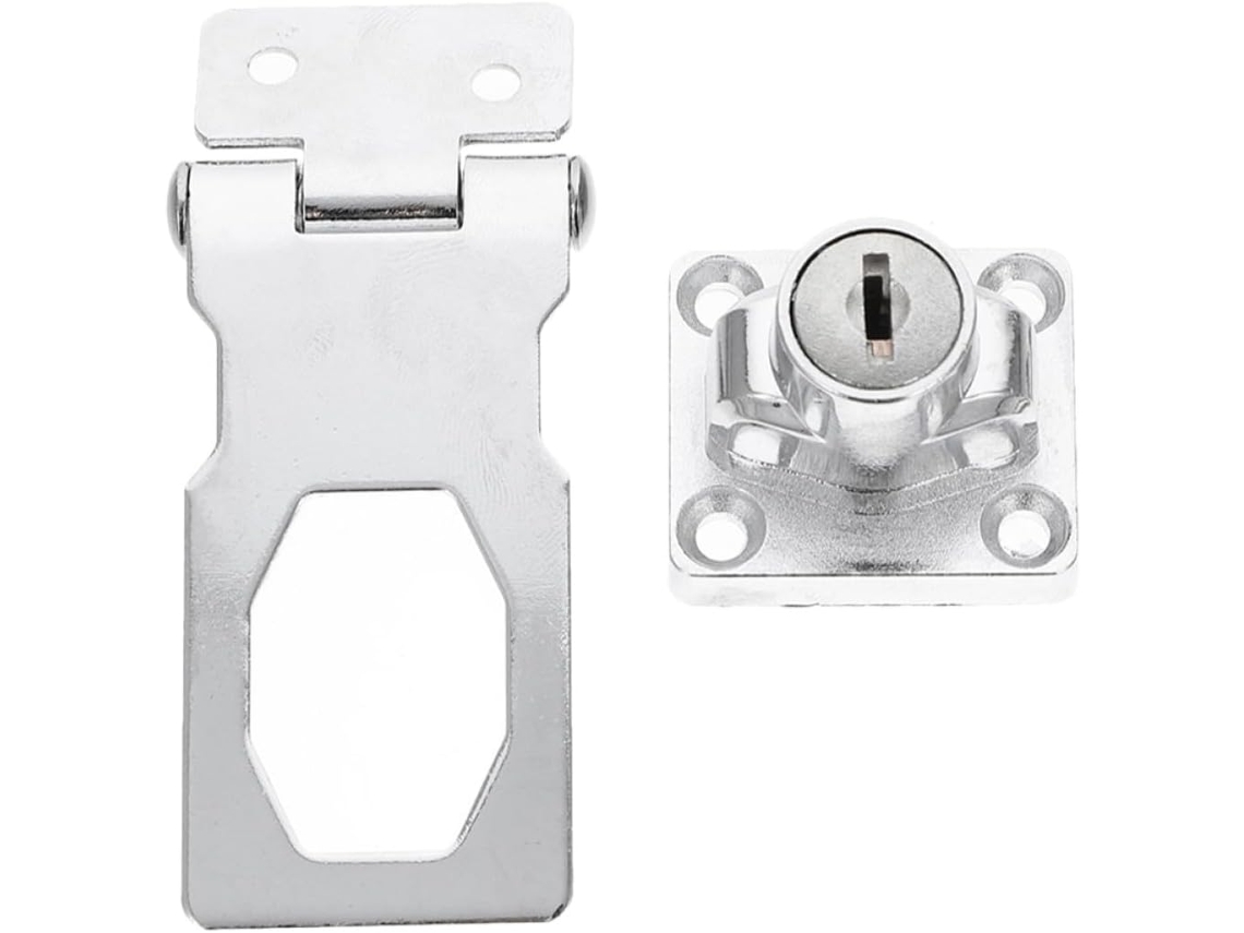 Fechadura Reforçada Para Porta De Armário Com Chave, 7, 6cm 3 Polegadas, Acabamento Brilhante, Fechadura Para Gaveta