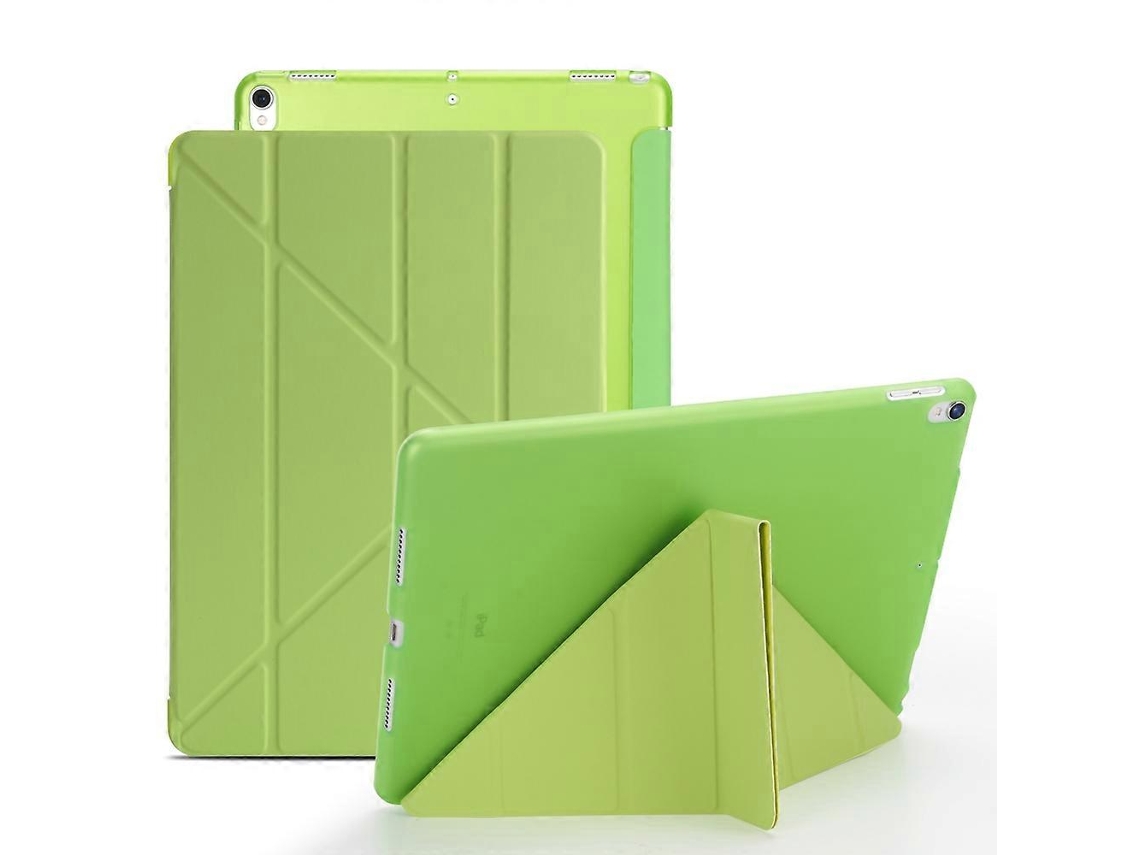 Capa Inteligente De Couro Com Suporte De Origami Para Ipad Air 10.5 Pro 10.5 Polegadas (2017) Verde Aquaforge (2019)