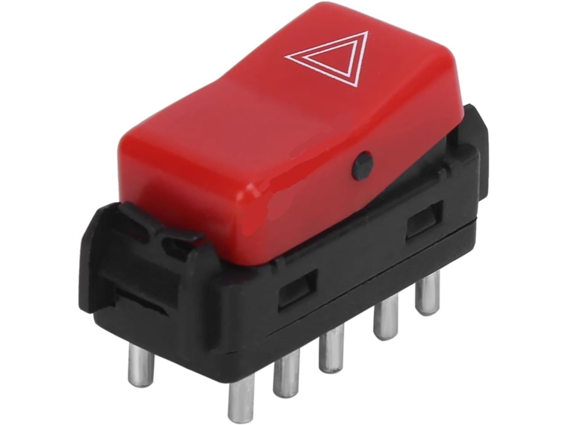 Botão De Pisca Alerta Vermelho 1248200110 Compatível Com Mercedes W201 W124 W202 300ce 1982-1993 Acessórios Automotivos