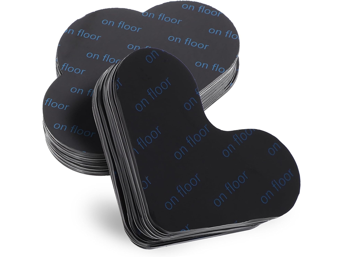 Conjunto de 16 Tiras Antiderrapantes para Tapete, em Formato de Nuvem e Coração, para Pisos Duros e Parquet. CHABERLU