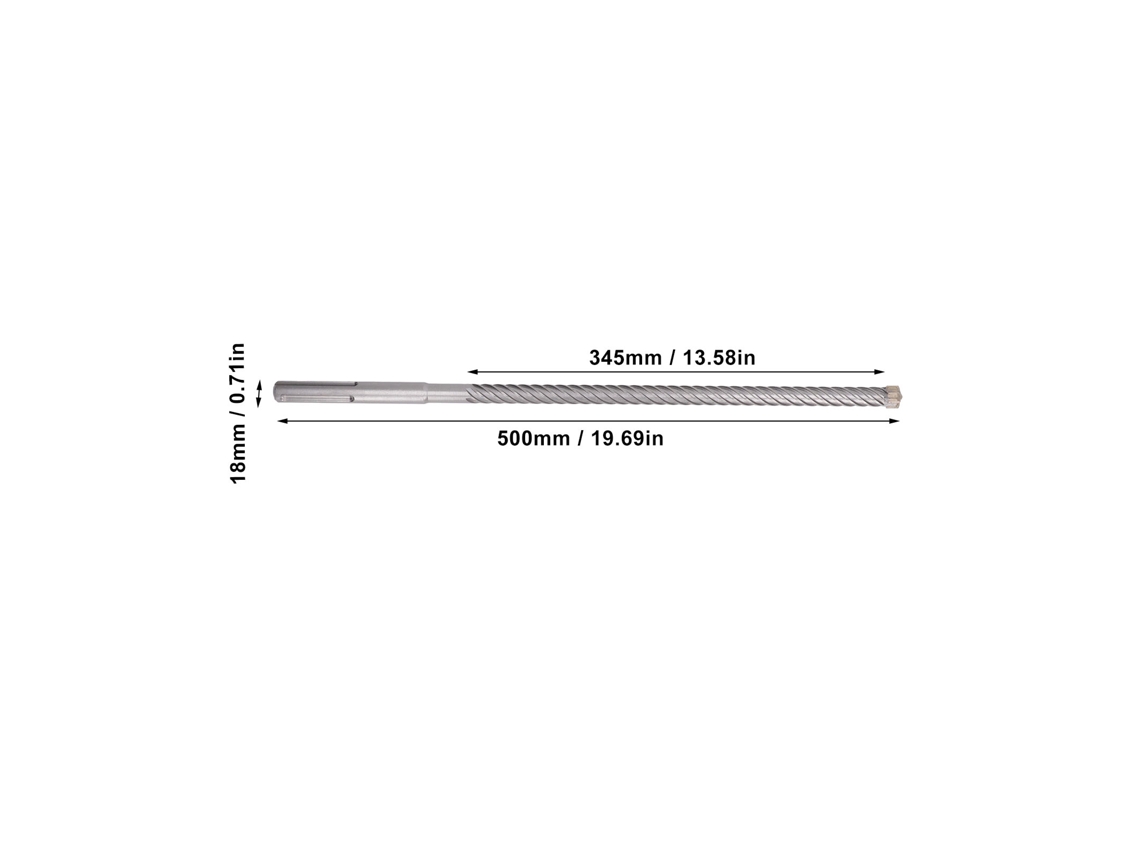 Laxiscreed Broca De Martelo Rotativo Com 6 Fios E Auto-centralização Para Furar Concreto