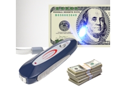 Detector De Bilhetes Falsos Portátil Com Luz Púrpura Fluorescente E Detector Magnético Para Usd Eur Libra