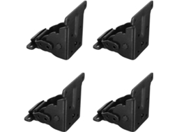 Conjunto De 4 Suportes Dobráveis Para Pés Mesa Com Dobradiças Autotravantes 90 Graus, Em Aço Laminado A Frio De Alta