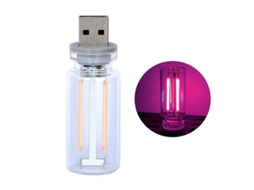 Luz LED USB, 7 Cores, RGB, Controle Táctil, para Carro e Ambiente | S/MARCA