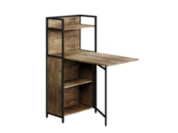 Bureau Savio, 57x30cm Com Mesa Dobrável, Carvalho Rústico, Vicco