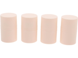 Nuobesty Recipiente Para Pó De Viagem, Mini Potes Vazios De Plástico Transparente De 8g, Com 4