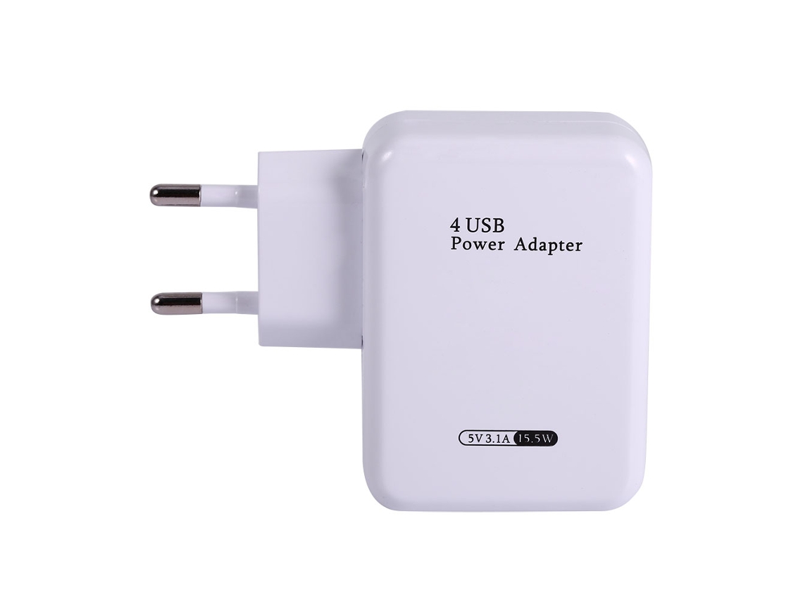 Carregador USB com múltiplas portas e ajuste de tensão