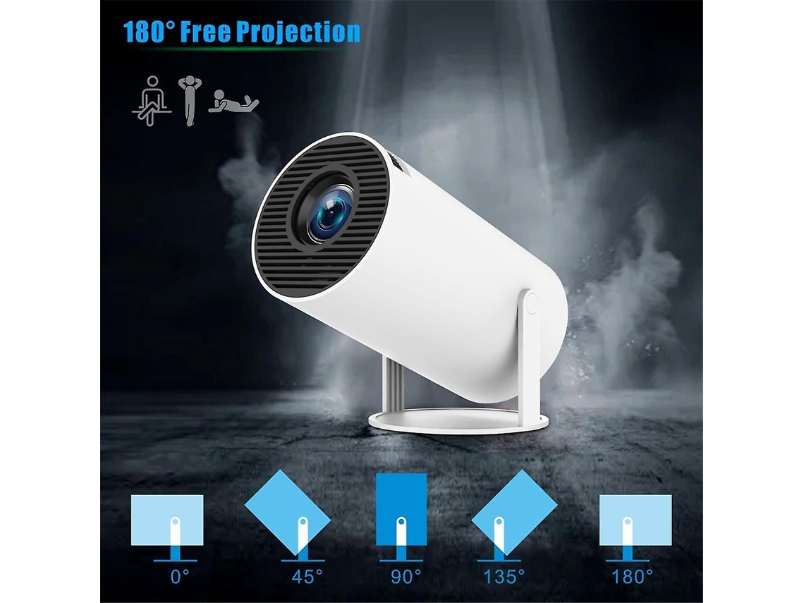 Projetor Hy300 Pro 4k Android 11 Dual Wifi6 Allwinner H713 Bt5.0 1280x720 Home Theater Outdoor Theater Proj Wellngs Brilvibera