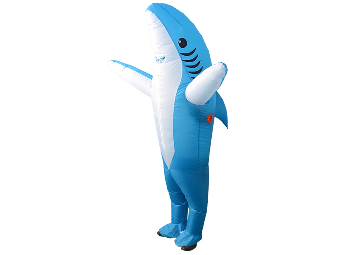 Fantasia Inflável Halloween Boneco Cartoon Confortável Branco XL | S/MARCA